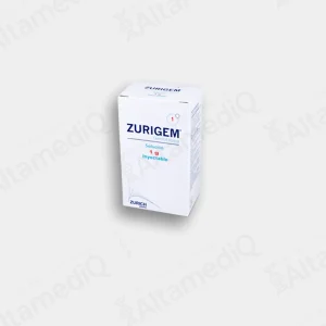 Caja de medicamento de alta especialidad Zurigem Gemcitabina 1 g solución inyectable Zurich. Farmacia de Alta Especialidad AltamediQ.