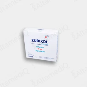 Caja de medicamento de alta especialidad Zurixol Docetaxel 80 mg solución inyectable Zurich. Farmacia de Alta Especialidad AltamediQ.