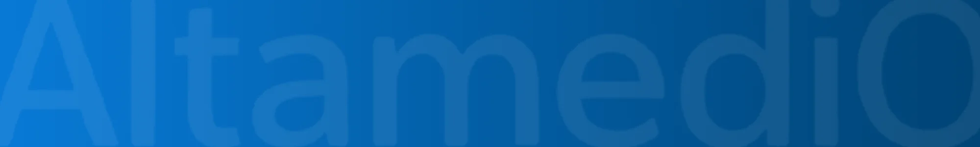 Fondo panorámico en color azul con el nombre de la marca AltamediQ en marca de agua para el catálogo de medicamentos.