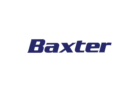 Logotipo de Baxter, laboratorio farmacéutico aliado de AltamediQ.