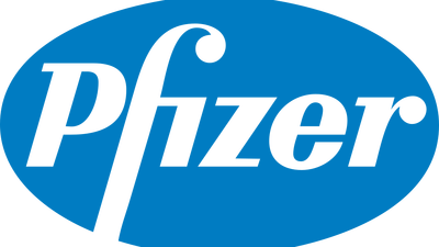 Logotipo de Pfizer, laboratorio farmacéutico aliado de AltamediQ para la distribución de suministros médicos y farmacéuticos.