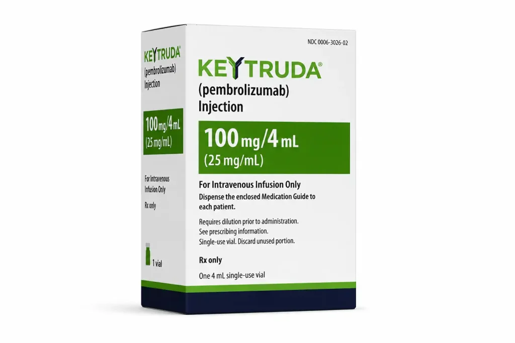 Keytruda Pembrolizumab 100 mg 4 mL solución inyectable inmunoterapia para cáncer disponible en AltamediQ